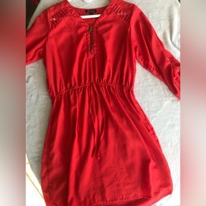J for Justify Red Festive Midi Spring Dress size L
